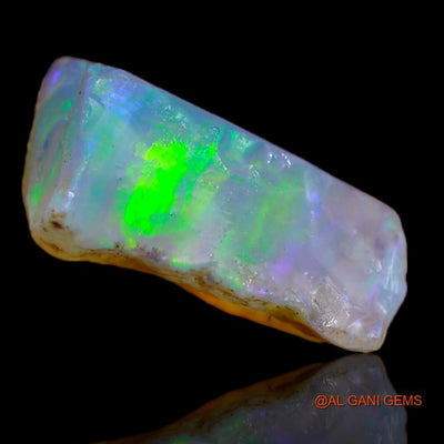 Natural Fire Opal Gemstone 4.00 Cts Loose Fancy Rough From Australia 14x9x6 mm R-782