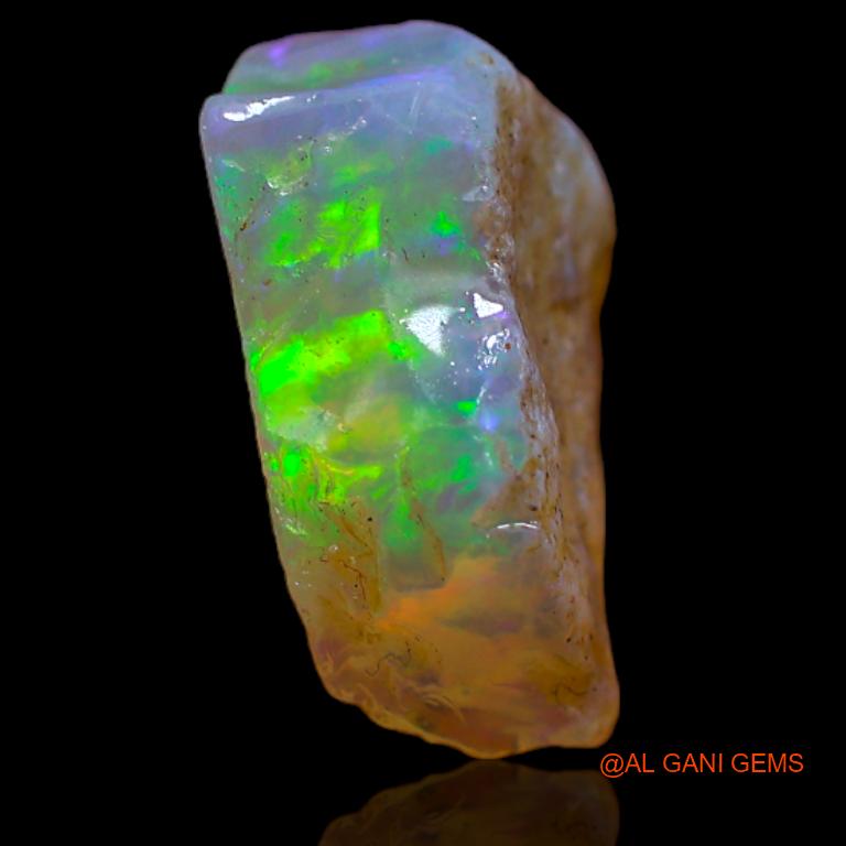 Natural Fire Opal Gemstone 4.00 Cts Loose Fancy Rough From Australia 14x9x6 mm R-782