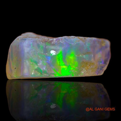 Natural Fire Opal Gemstone 4.00 Cts Loose Fancy Rough From Australia 14x9x6 mm R-782