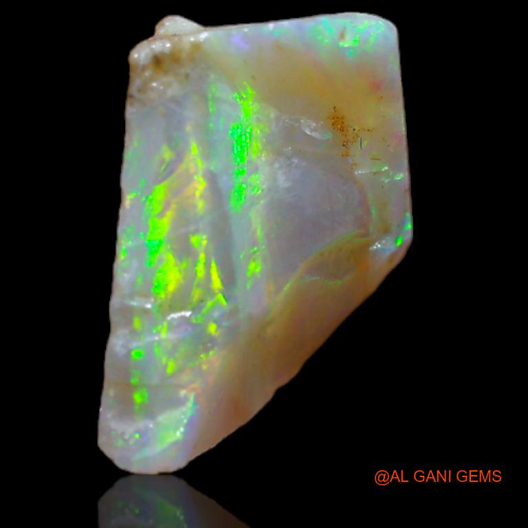 Natural Fire Opal Gemstone 3.00 Cts Loose Fancy Rough From Australia 13x7x6 mm R-786