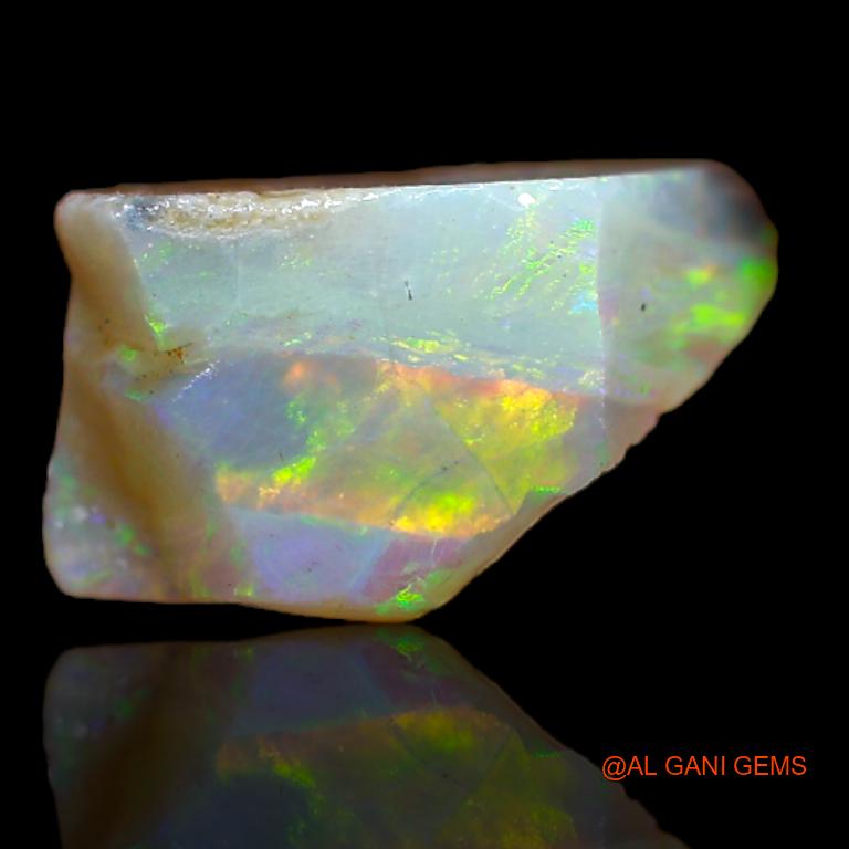 Natural Fire Opal Gemstone 3.00 Cts Loose Fancy Rough From Australia 13x7x6 mm R-786