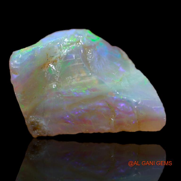Natural Fire Opal Gemstone 3.00 Cts Loose Fancy Rough From Australia 13x7x6 mm R-786