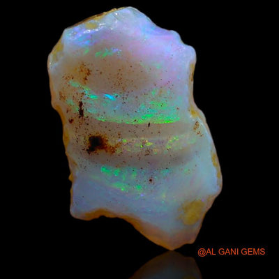 Natural Fire Opal Gemstone 2.00 Cts Loose Fancy Rough From Australia 14x9x4 mm R-787