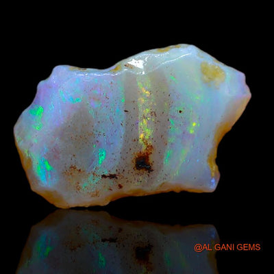 Natural Fire Opal Gemstone 2.00 Cts Loose Fancy Rough From Australia 14x9x4 mm R-787