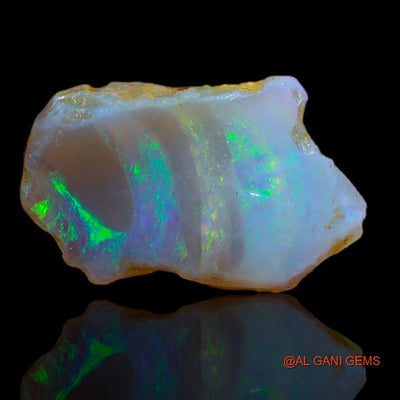Natural Fire Opal Gemstone 2.00 Cts Loose Fancy Rough From Australia 14x9x4 mm R-787