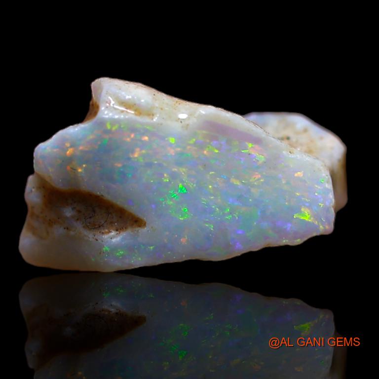 Natural Fire Opal Gemstone 3.00 Cts Loose Fancy Rough From Australia 14x9x8 mm R-793