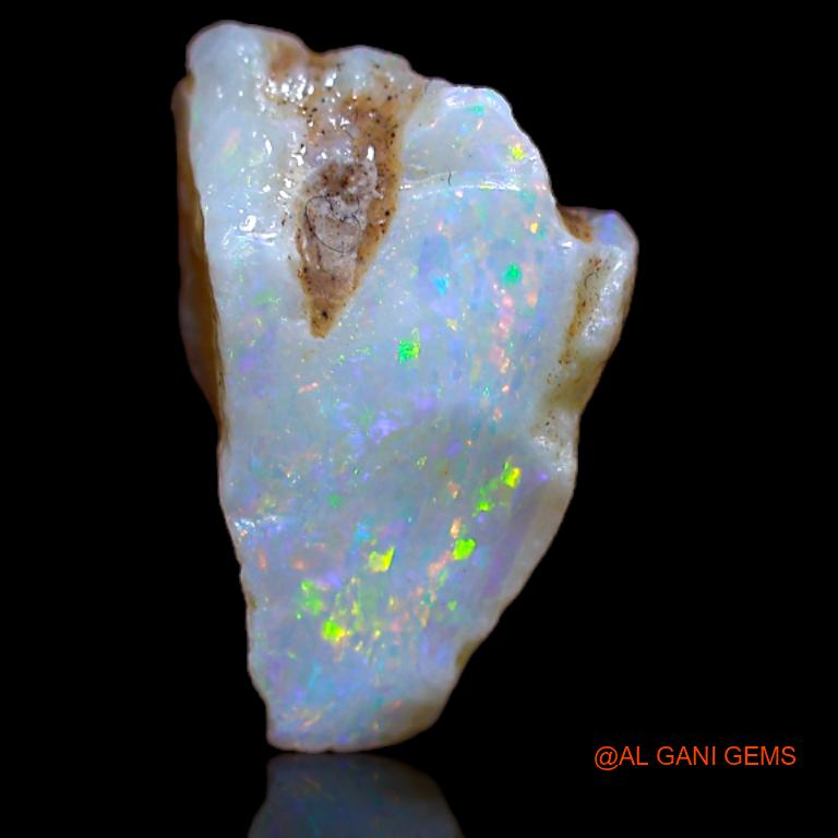 Natural Fire Opal Gemstone 3.00 Cts Loose Fancy Rough From Australia 14x9x8 mm R-793