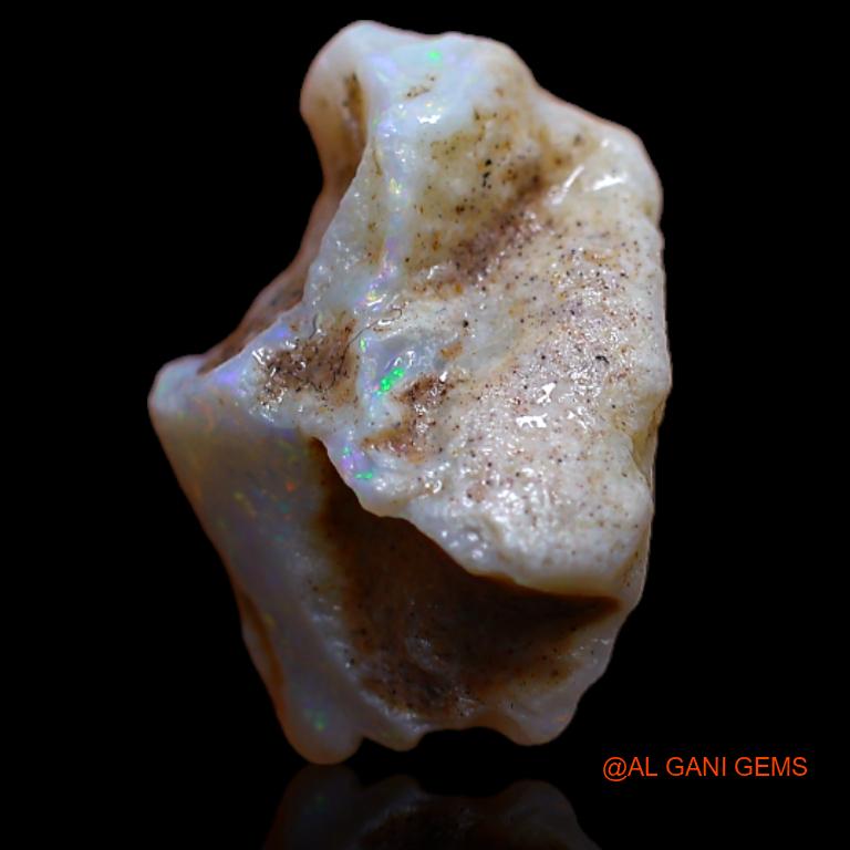 Natural Fire Opal Gemstone 3.00 Cts Loose Fancy Rough From Australia 14x9x8 mm R-793
