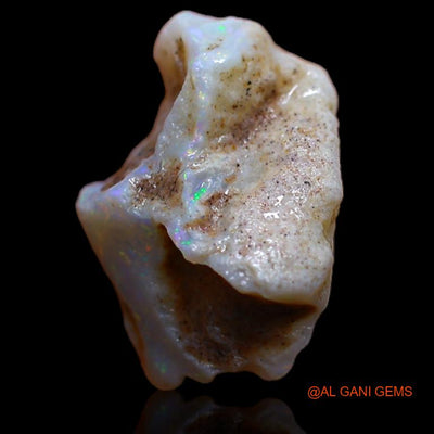 Natural Fire Opal Gemstone 3.00 Cts Loose Fancy Rough From Australia 14x9x8 mm R-793