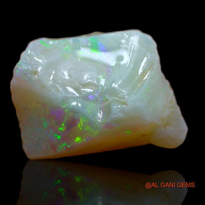 2.00 Cts Natural Australian Fire Opal Loose Gemstone Fancy Rough 10x7x6 mm R-794