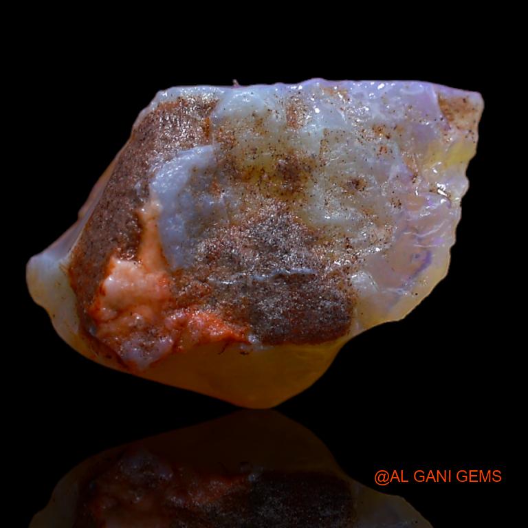 5.00 Cts Natural Australian Fire Opal Fancy Rough Loose Gemstone For Jewelry 17x12x5 mm R-797