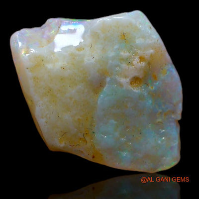 Natural Fire Opal Gemstone 2.00 Cts Loose Fancy Rough From Australia 12x11x3 mm R-799