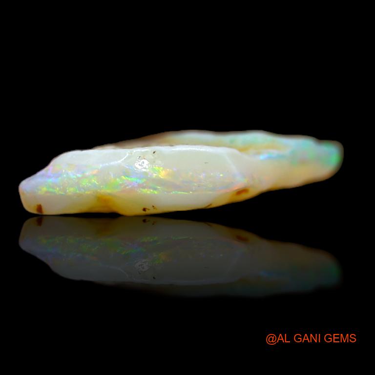 Natural Fire Opal Gemstone 2.00 Cts Loose Fancy Rough From Australia 12x11x3 mm R-799