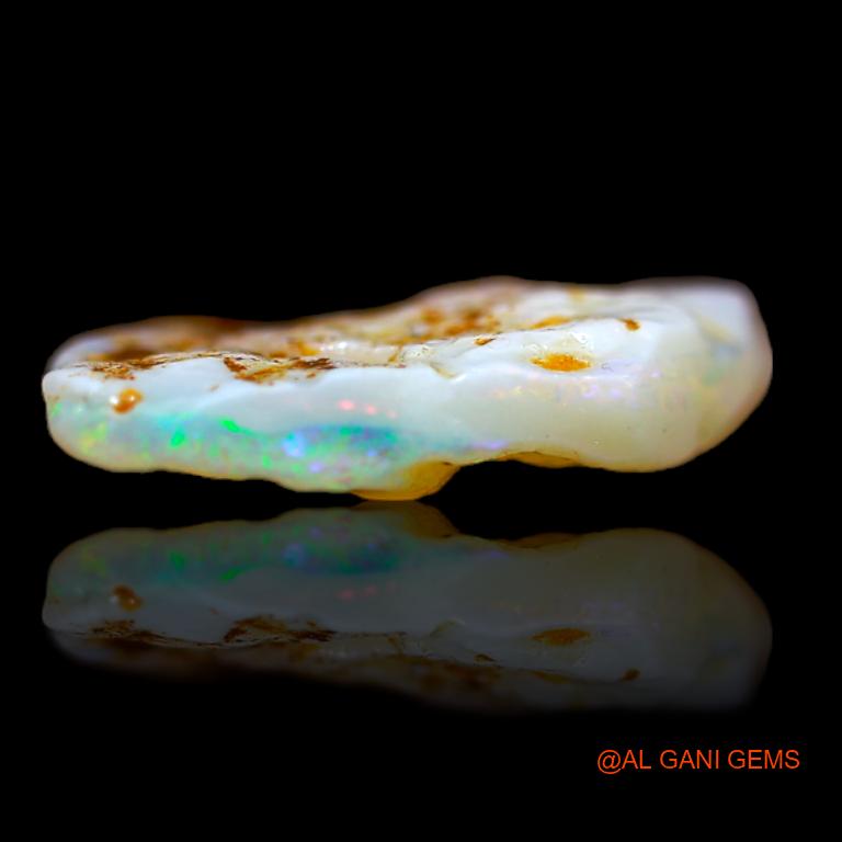 Natural Fire Opal Gemstone 2.00 Cts Loose Fancy Rough From Australia 12x11x3 mm R-799