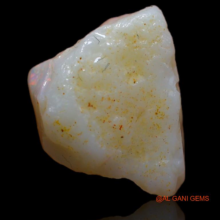 Natural Untreated Fire Opal Loose Gemstone Fancy Rough From Australia 4.00 Cts 12x9x5 mm R-800