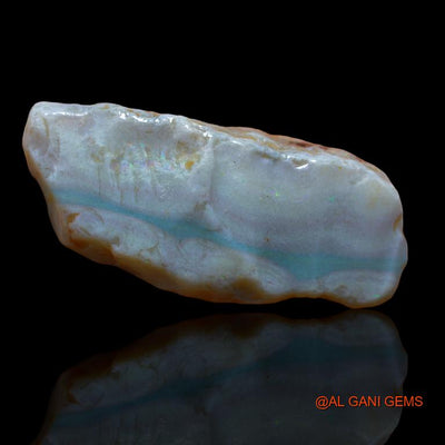 119.00 Cts Natural Australian Fire Opal Fancy Rough Loose Gemstone For Jewelry 56x26x13 mm R-801