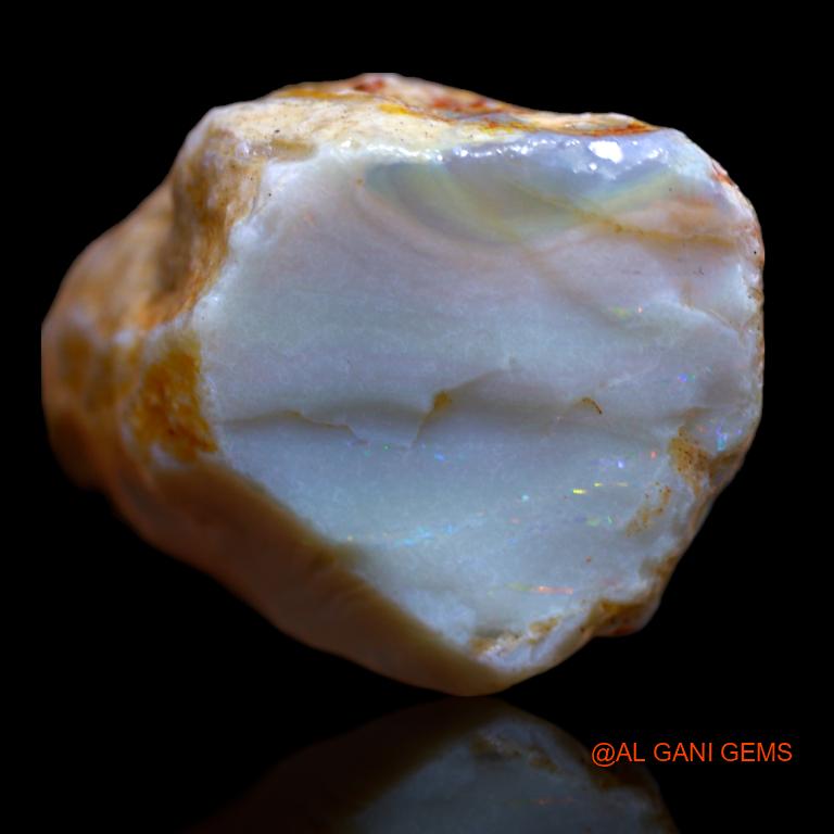 137.00 Cts Natural Australian Fire Opal Loose Gemstone Fancy Rough 44x27x24 mm R-803