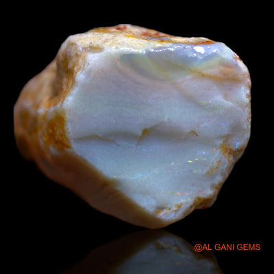 137.00 Cts Natural Australian Fire Opal Loose Gemstone Fancy Rough 44x27x24 mm R-803