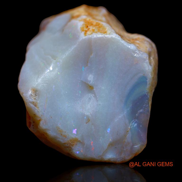 137.00 Cts Natural Australian Fire Opal Loose Gemstone Fancy Rough 44x27x24 mm R-803