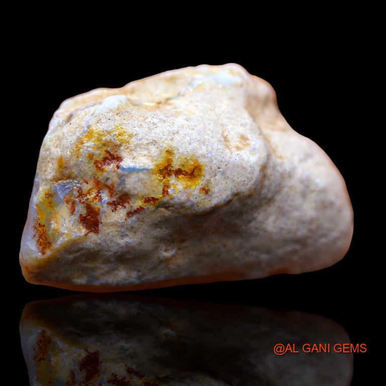 137.00 Cts Natural Australian Fire Opal Loose Gemstone Fancy Rough 44x27x24 mm R-803