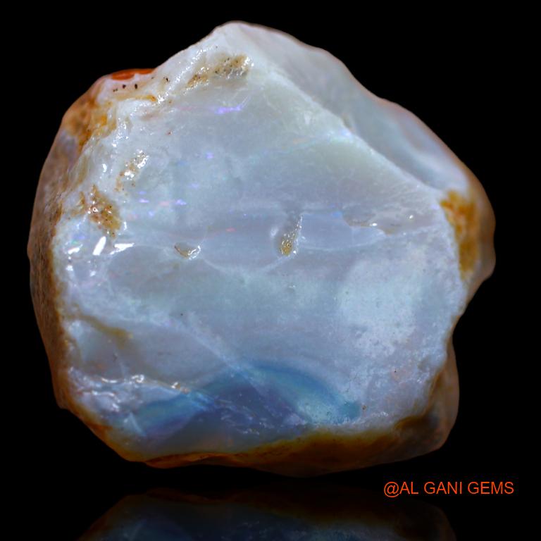 137.00 Cts Natural Australian Fire Opal Loose Gemstone Fancy Rough 44x27x24 mm R-803