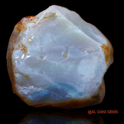 137.00 Cts Natural Australian Fire Opal Loose Gemstone Fancy Rough 44x27x24 mm R-803