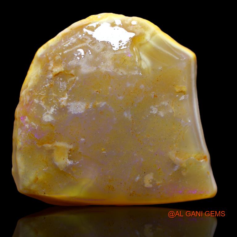 Natural Untreated Fire Opal Loose Gemstone Fancy Rough From Australia 72.00 Cts 36x35x10 mm R-805