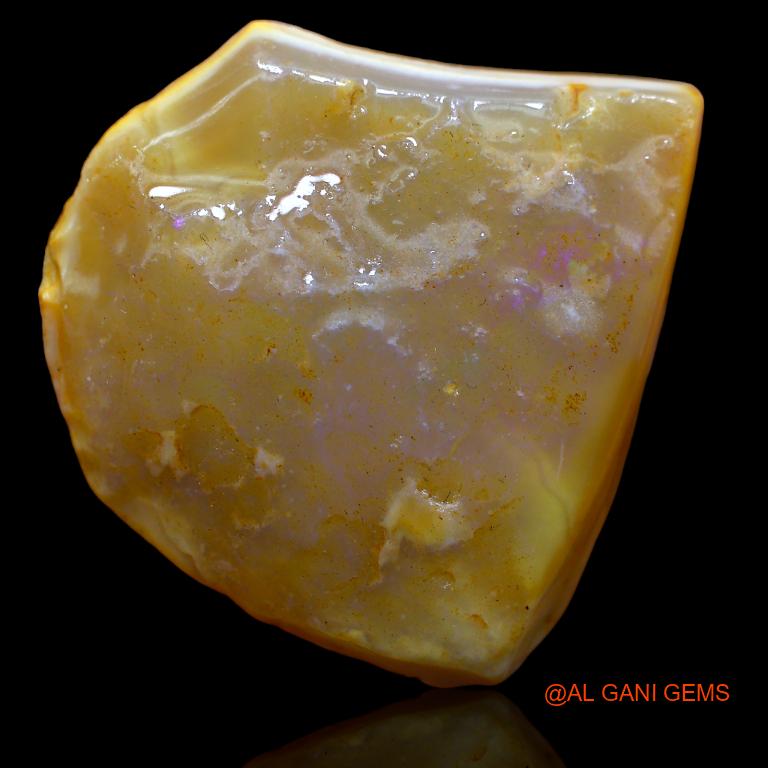 Natural Untreated Fire Opal Loose Gemstone Fancy Rough From Australia 72.00 Cts 36x35x10 mm R-805