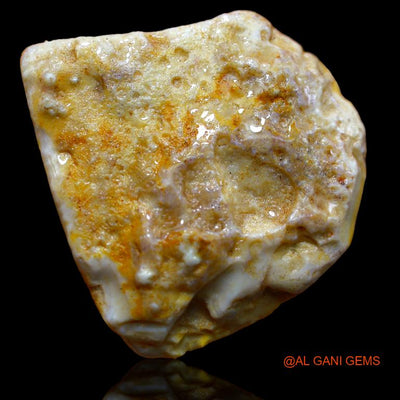 Natural Untreated Fire Opal Loose Gemstone Fancy Rough From Australia 72.00 Cts 36x35x10 mm R-805