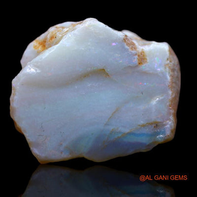 85.00 Cts Natural Australian Fire Opal Fancy Rough Loose Gemstone For Jewelry 31x22x19 mm R-808