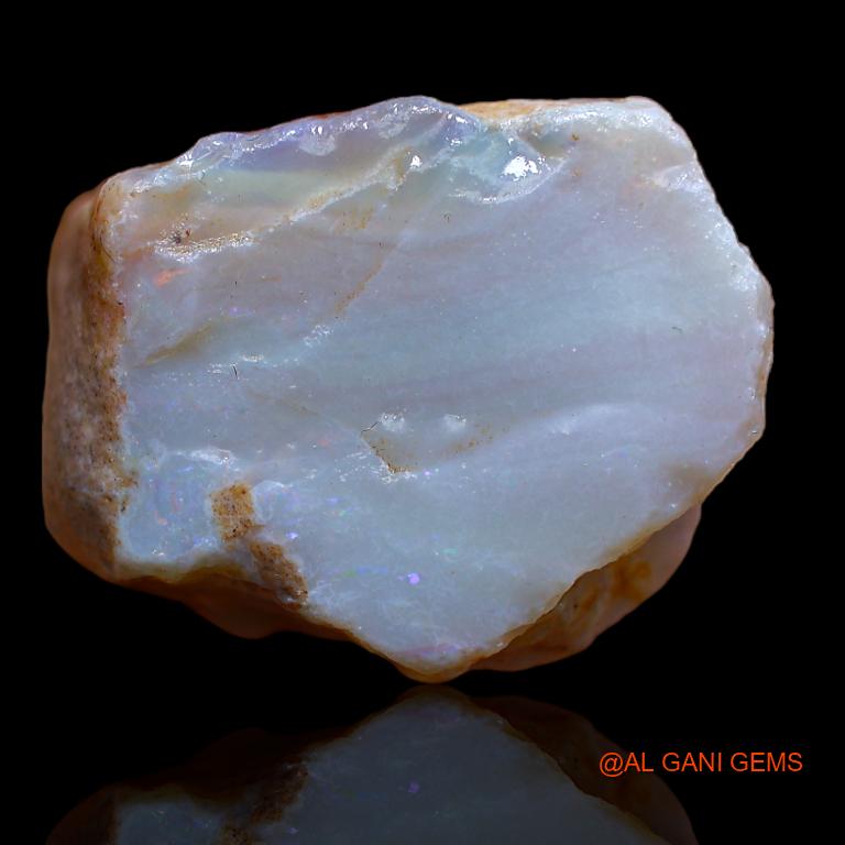 85.00 Cts Natural Australian Fire Opal Fancy Rough Loose Gemstone For Jewelry 31x22x19 mm R-808