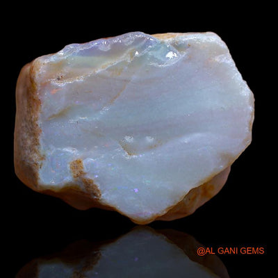 85.00 Cts Natural Australian Fire Opal Fancy Rough Loose Gemstone For Jewelry 31x22x19 mm R-808