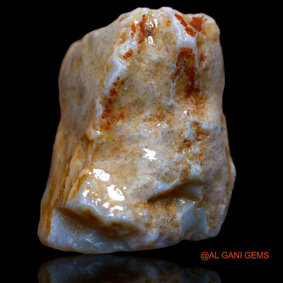 85.00 Cts Natural Australian Fire Opal Fancy Rough Loose Gemstone For Jewelry 31x22x19 mm R-808