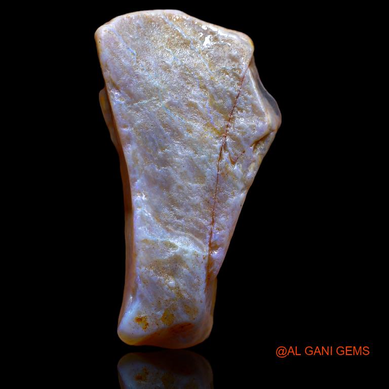 Natural Untreated Fire Opal Loose Gemstone Fancy Rough From Australia 44.00 Cts 40x21x10 mm R-809