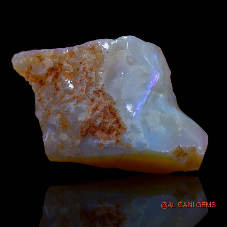 38.00 Cts Natural Australian Fire Opal Loose Gemstone Fancy Rough 34x22x19 mm R-820