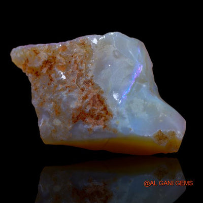 38.00 Cts Natural Australian Fire Opal Loose Gemstone Fancy Rough 34x22x19 mm R-820