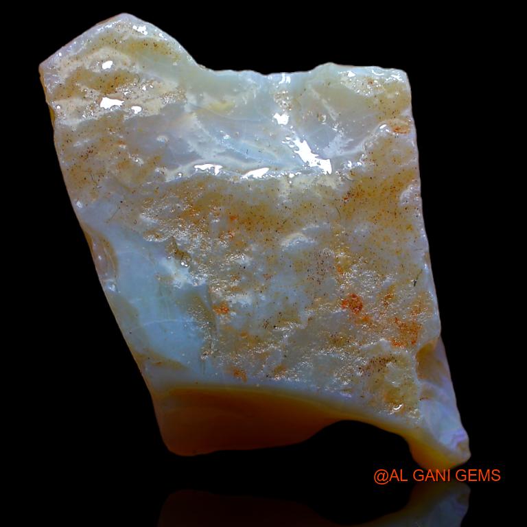 38.00 Cts Natural Australian Fire Opal Loose Gemstone Fancy Rough 34x22x19 mm R-820