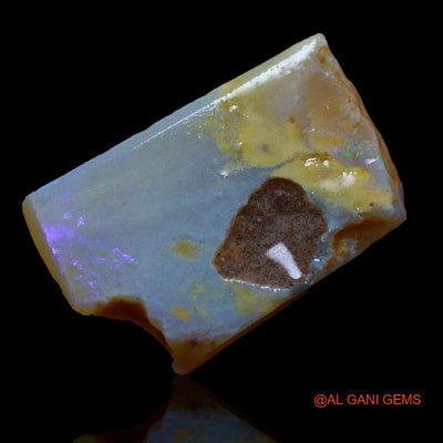 32.00 Cts Natural Australian Fire Opal Loose Gemstone Fancy Rough 31x19x6 mm R-821