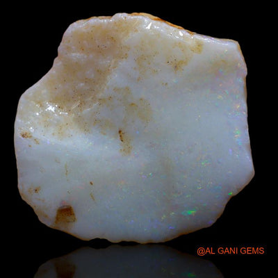 26.00 Cts Natural Australian Fire Opal Loose Gemstone Fancy Rough 28x27x5 mm R-822