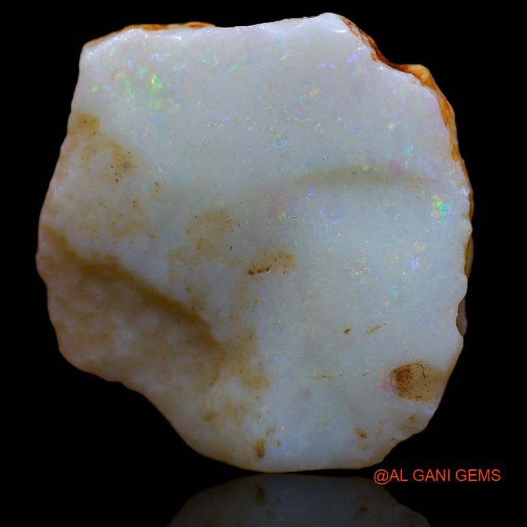 26.00 Cts Natural Australian Fire Opal Loose Gemstone Fancy Rough 28x27x5 mm R-822