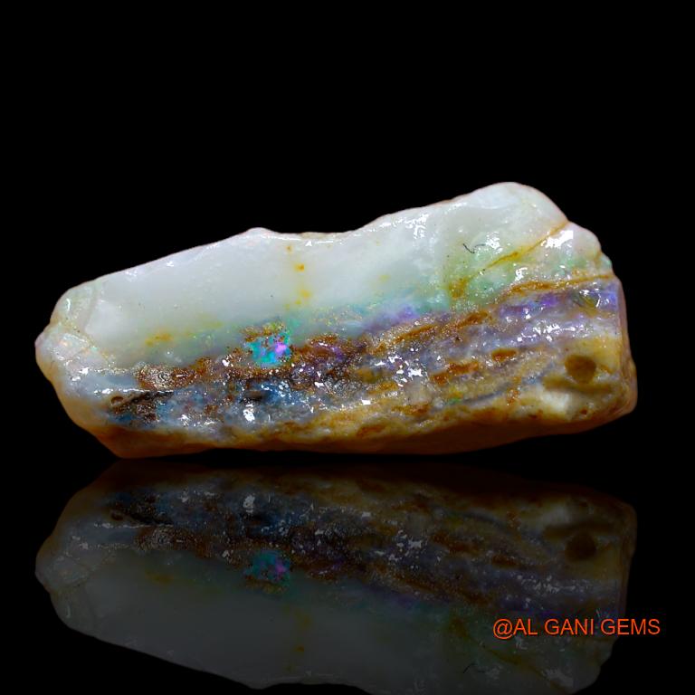 40.00 Cts Natural Australian Fire Opal Loose Gemstone Fancy Rough 27x20x11 mm R-823