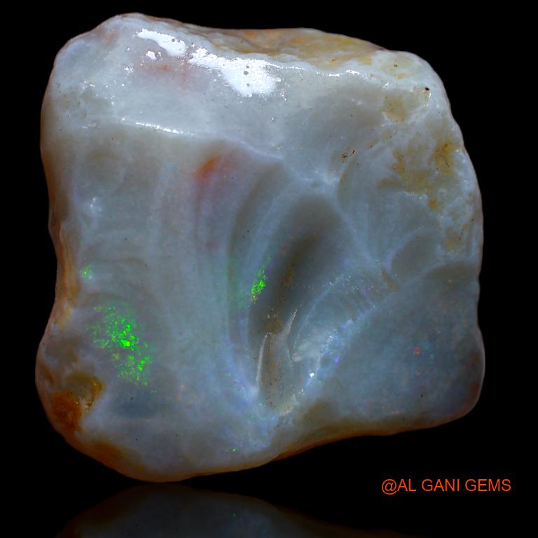50.00 Cts Unheated Australian Fire Opal Loose Gemstone Fancy Rough Natural 24x23x15 mm R-826