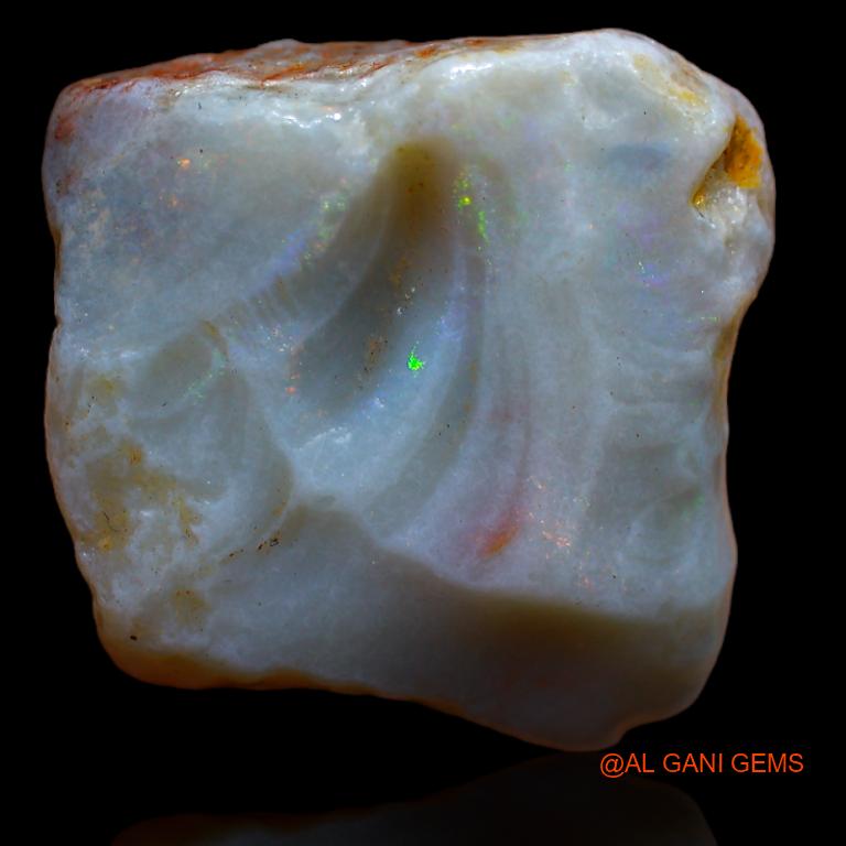50.00 Cts Unheated Australian Fire Opal Loose Gemstone Fancy Rough Natural 24x23x15 mm R-826
