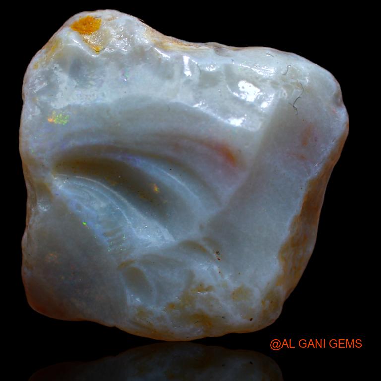 50.00 Cts Unheated Australian Fire Opal Loose Gemstone Fancy Rough Natural 24x23x15 mm R-826