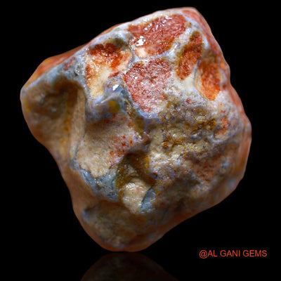 50.00 Cts Unheated Australian Fire Opal Loose Gemstone Fancy Rough Natural 24x23x15 mm R-826