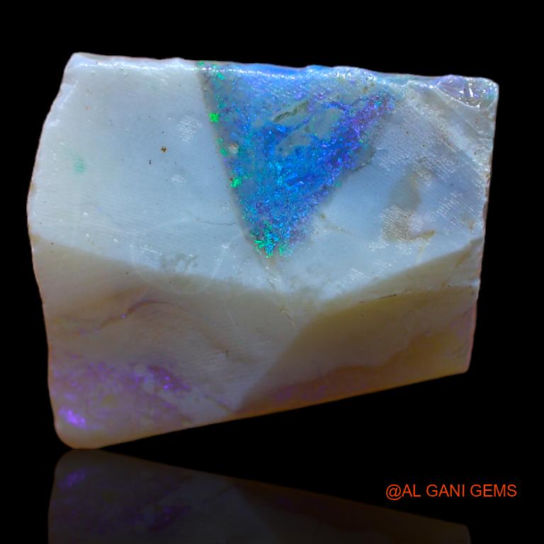 Natural Fire Opal Gemstone 21.00 Cts Loose Fancy Rough From Australia 21x18x9 mm R-827