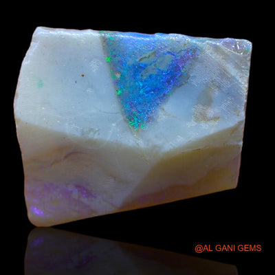 Natural Fire Opal Gemstone 21.00 Cts Loose Fancy Rough From Australia 21x18x9 mm R-827