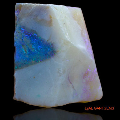 Natural Fire Opal Gemstone 21.00 Cts Loose Fancy Rough From Australia 21x18x9 mm R-827