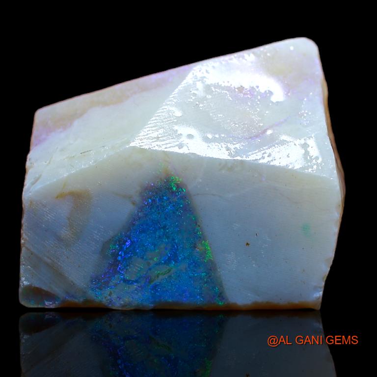 Natural Fire Opal Gemstone 21.00 Cts Loose Fancy Rough From Australia 21x18x9 mm R-827