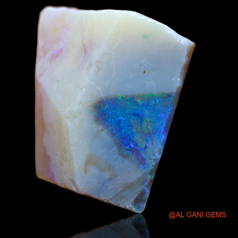 Natural Fire Opal Gemstone 21.00 Cts Loose Fancy Rough From Australia 21x18x9 mm R-827